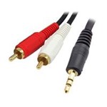 Audio Leads - 2 x RCA Phono to 3.5mm Jack