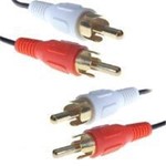 Audio Leads (1 Metre) - 2 X RCA Phono To 2 X RCA Phono