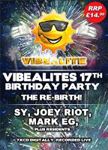 Vibealite's 17th Birthday Party - DJ Sy, Joey Riot, Mark Eg