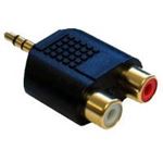 Audio Adapters - 2 x RCA Phono to 3.5mm Jack