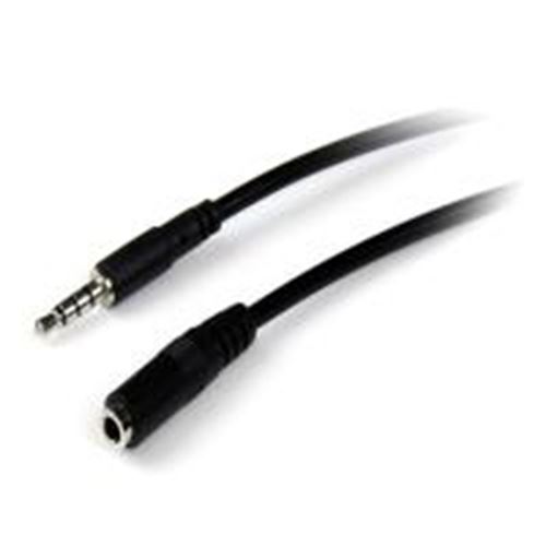 Audio Leads [4 Pole/3 Ring/TRRS] - 3.5mm Jack Headphone Extension