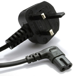 Power Leads (1 Metre) - Figure 8 - C7 Right Angle