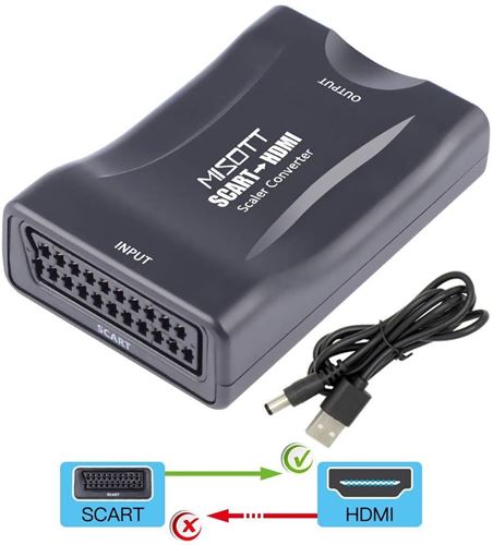 Audio Visual Adapters - Scart To HDMI Converter