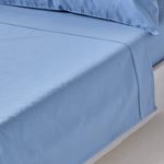 Bed Sheet (Single): Flat - Light Blue