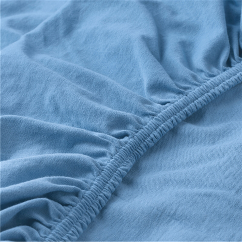 Bed Sheet Single: Fitted - Light Blue