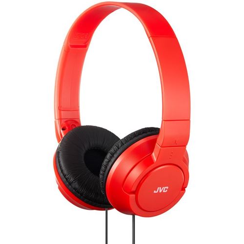 JVC - HAS180RN On-Ear: Red/Black