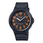 Casio Watch - MW-240-4BVEF Black/Orange