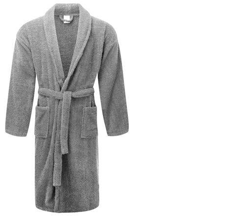 Bath Robes: Terry Towelling - Grey
