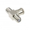 Picture of Audio Visual Adapters - F Type 2 Way Splitter (M> 2xF)