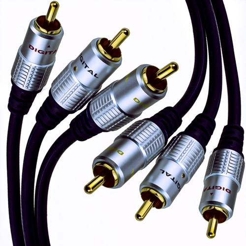 Audio Visual Leads (1 Metre) - OFC 3 x RCA Phono to 3 x RCA Phono