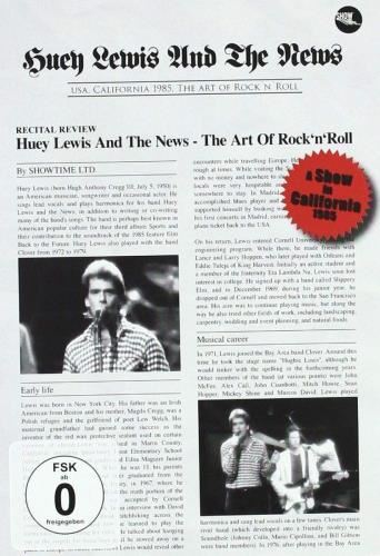 Huey Lewis & The News - The Art of Rock 'N' Roll