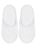 Terry Towel Spa Slippers: 400GSM - White