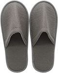 Terry Towel Spa Slippers: 400GSM - Grey