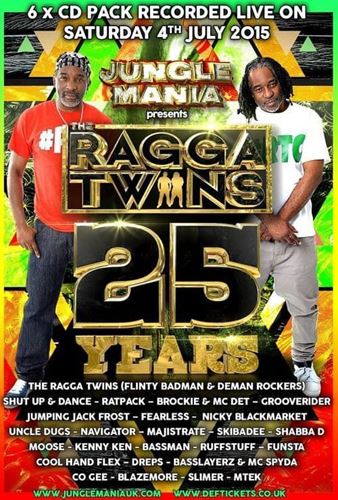 Jungle Mania: Ragga Twins 25 Years - Shut Up & Dance, Ratpack, Brockie,