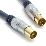 Audio Visual Leads (1 Metre) - OFC Coaxial TV Aerial Extension