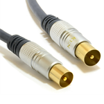 Audio Visual Leads (1 Metre) - OFC Coaxial TV Aerial