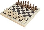 Backgammon, Chess & Draughts - 3-in-1 Folding Wooden Set (‎Toyrific)