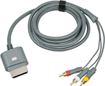 Xbox 360 - Used Scart AV Composite Cable: Official