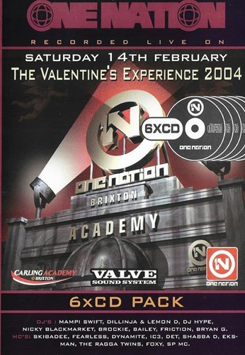 One Nation: Valentines Experience - Mampi Swift Dillinja & Lemon D Hype Nicky BM Brock
