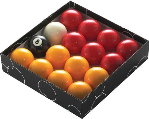 Powerglide Pool Balls - 16 Ball Red & Yellow Set 2" 1/4 (57mm)