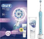 Oral-B Toothbrush - Pro 1 650 Sensitive Clean: Turquoise