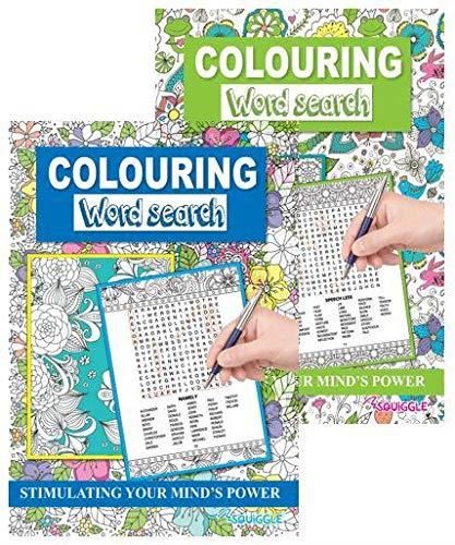 Colouring Word Search Books - 2 Pack