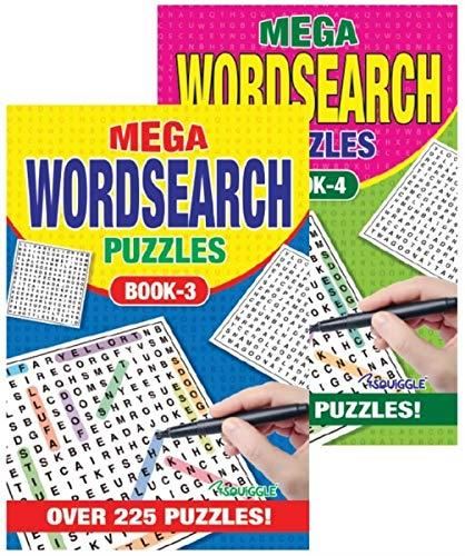 Mega Word Search Puzzles Books - 3 & 4