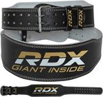 RDX Weight Lifting Leather Gym Belt - 4 Inch
