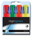 U Highlight Chisel Tip Highlighters - 4 Pack