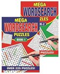 Mega Word Search Puzzles - Books 1 & 2 2 Pack
