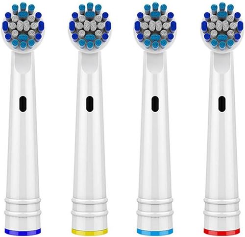 NOS Toothbrush Replacement Heads - 4 Pack (Colour/Brand/Style May Vary)