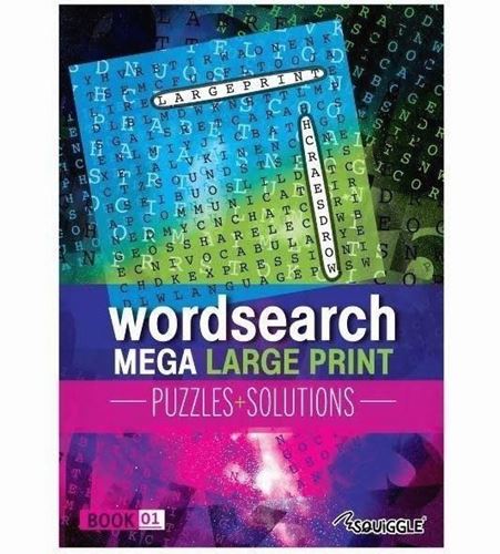 Mega Large Print Word Search - Book 1 Puzzles Solutions