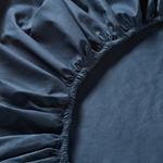 Bed Sheet Single: Fitted - Navy