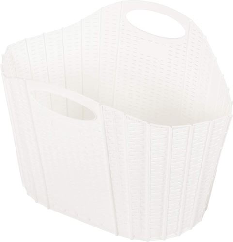 Addis Fold Flat Laundry Basket - 518691: Rattan White