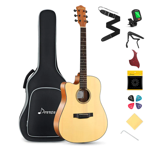 Donner Acoustic Guitar Kit - DAG-1CL Cutaway 41 Inch