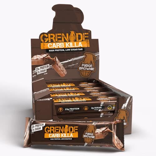 Grenade Carb Killa Protein Bar - Fudge Brownie 12 x 60g Pack