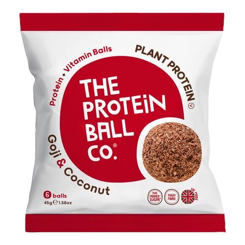 The Protein Ball Co Vegan Protein Balls - Goji & Coconut 10 x 45g Pack