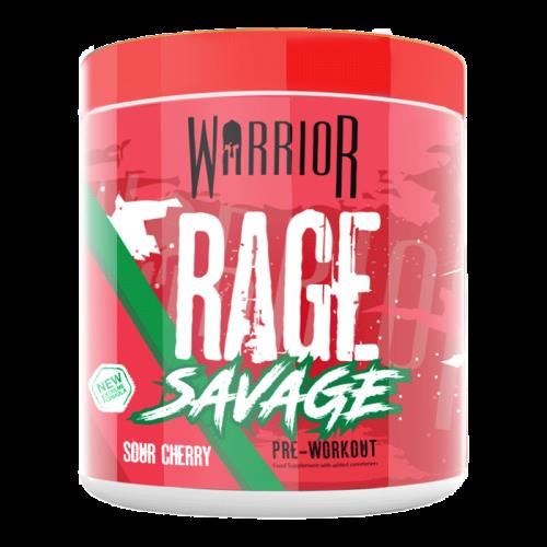 Warrior Rage Savage Pre-Workout - Sour Cherry 330g