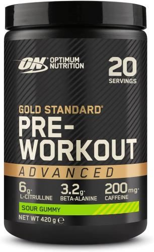 Optimum Nutrition Gold Standard - Pre Workout Advanced: Sour Gummy 420g