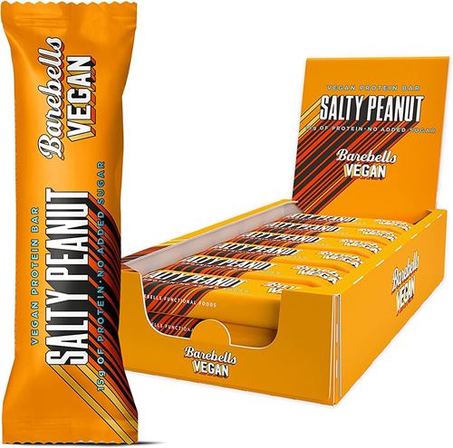 Barebells Vegan Protein Bar - Salty Peanut 12 x 55g Pack