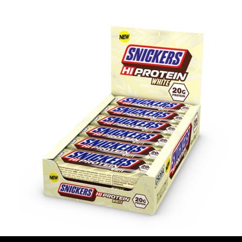 Snickers Hi Protein Bar - White Chocolate 12 x 57g Pack