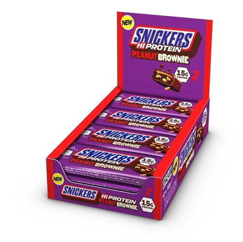 Snickers Hi Protein Bar - Peanut Brownie 12 x 50g Pack