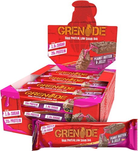 Grenade Protein Bar - Peanut Butter & Jelly 12 x 60g Pack