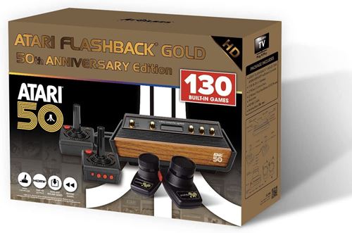 Atari Flashback 11 Gold - 50th Anniversary HDMI Retro Console 130 Games