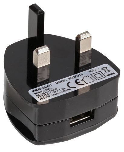 Power Adapters - USB: UK 3 Pin (5V 1.2A)