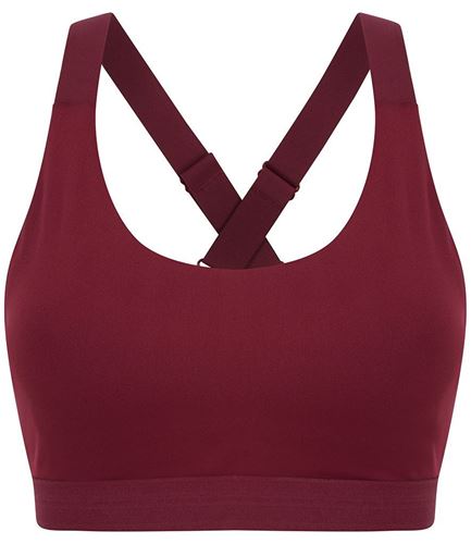 Tombo - Medium Impact Core Sports Bra: Burgundy