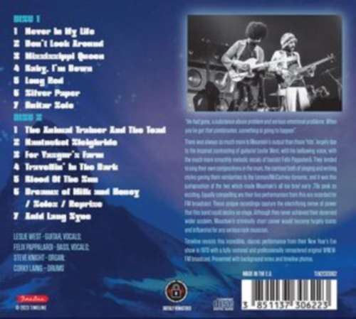 Mountain - Live: Fillmore East, New York