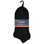 Picture of Tom Franks T-Sport Men's Trainer Socks - 5 Pack: Black (UK Size 7-11) Model # SK671