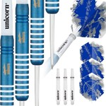 Unicorn Darts Set: Steel Tip - Gary Anderson Silver Star 80% Tungsten: Blue 25g