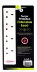 Power Adapters - 4 Way Surge Protected Splitter Extension UK 3 Pin